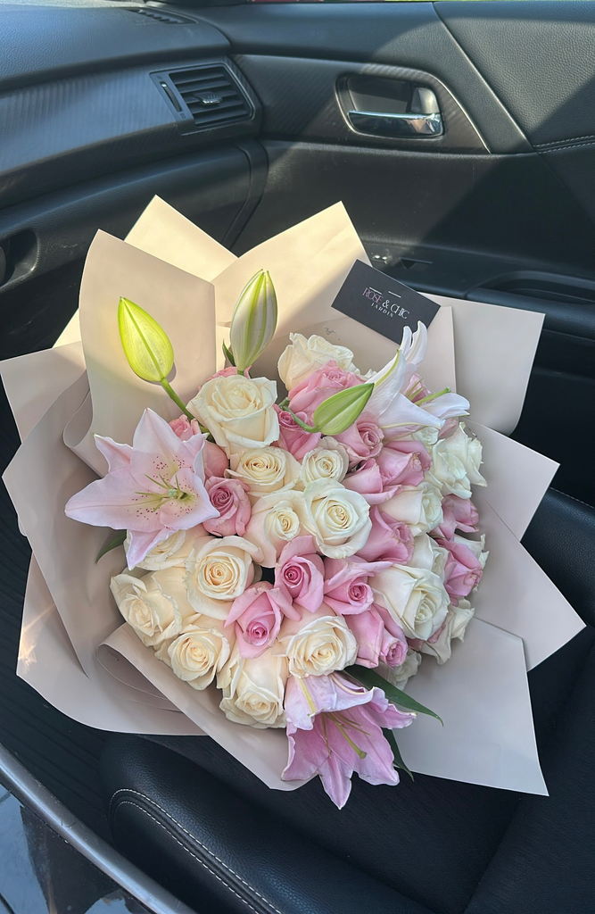 Bouquet rose et lys